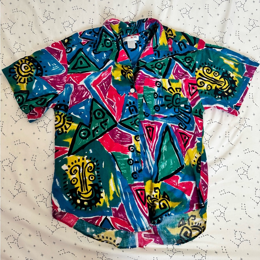 Colorful Vintage Geometric Unisex Shirt